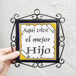 Tile "HIJO" Avec cadre -...