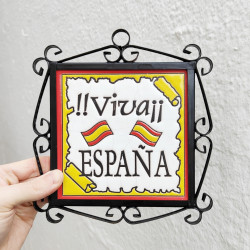 Azulejo "VIVA" c/marco -...