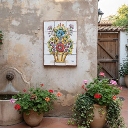 Murale in piastrelle "FIORI"