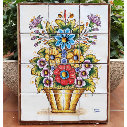Ceramic Tile Mural "FLORES"