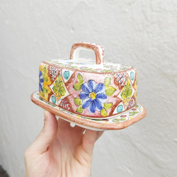 Mantequillera "Cruz" - 17cm. -