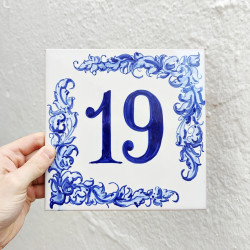 Azulejo c/ Letras y Números...