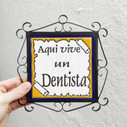 Azulejo "DENTISTA" c/marco...
