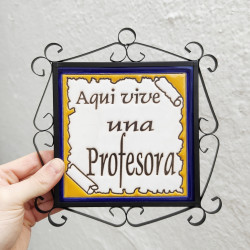 Tile "PROFESORA" Avec cadre...