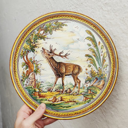 Ceramic plate - 28 cm. -