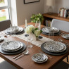 Set di 2 piatti in ceramica.