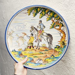 Plato "Quijote" - 42 cm. -