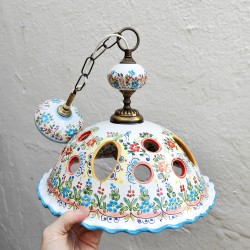 Ceramic Lamp "Cruz" - 35cm. -