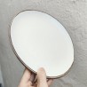Set di 2 piatti in ceramica.