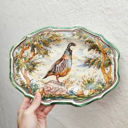 Ceramic tray - 32 cm. -