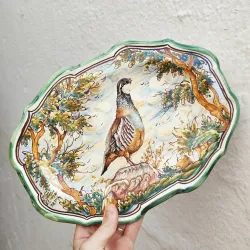 Ceramic tray - 32 cm. -
