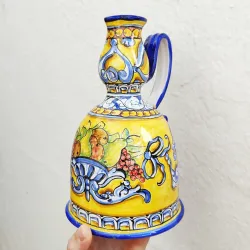 Jarra de cerámica con frutas - 25cm. -
