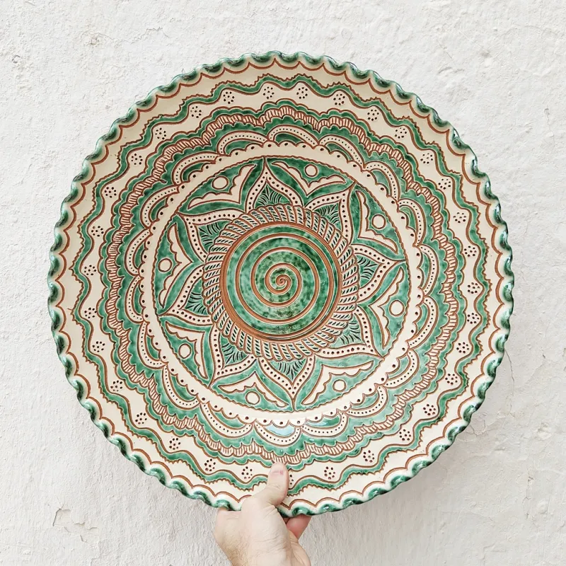 Copia del piatto in ceramica "Tito" - 47 cm.