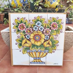 Murale in piastrelle "FIORI"