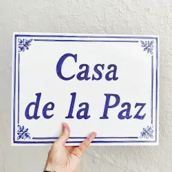 Placa grande personalizable "POR ENCARGO"