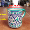 Set de deux «mugs» en céramique 9.5 cm.