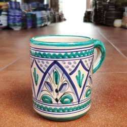 Set de deux «mugs» en céramique 9.5 cm.