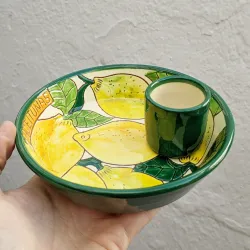 Aceitunero "LIMONES" - 16cm.