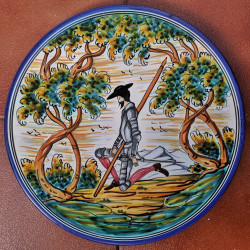 Plato "Quijote" - 30 cm. -