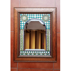 Espejo de cerámica "Arte" -...