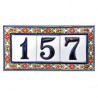 Lettere e numeri in ceramica - Design "FLOR-3" -