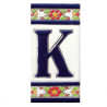 Lettere e numeri in ceramica - Design "FLOR-3" -