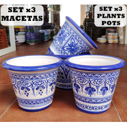 Lot de 3 Pot en céramique...